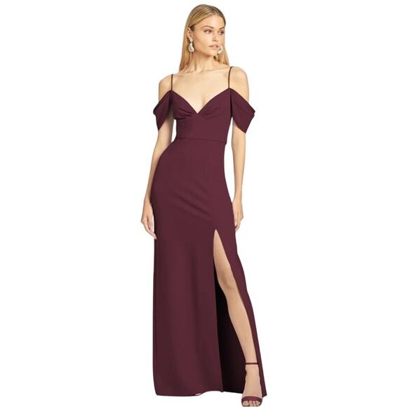 green emerald velvet dress Sachin & Babi Metallic Cloque Grace Gown main image 1